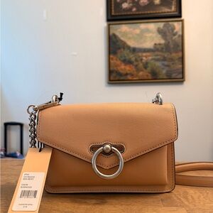 Rebecca Minkoff Jean Leather Crossbody (Rosewood)